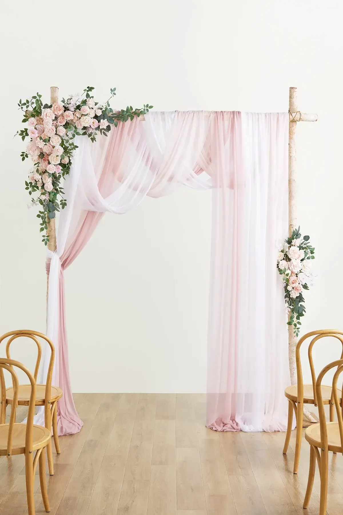 Blush Pink and Cream Arbor Florals