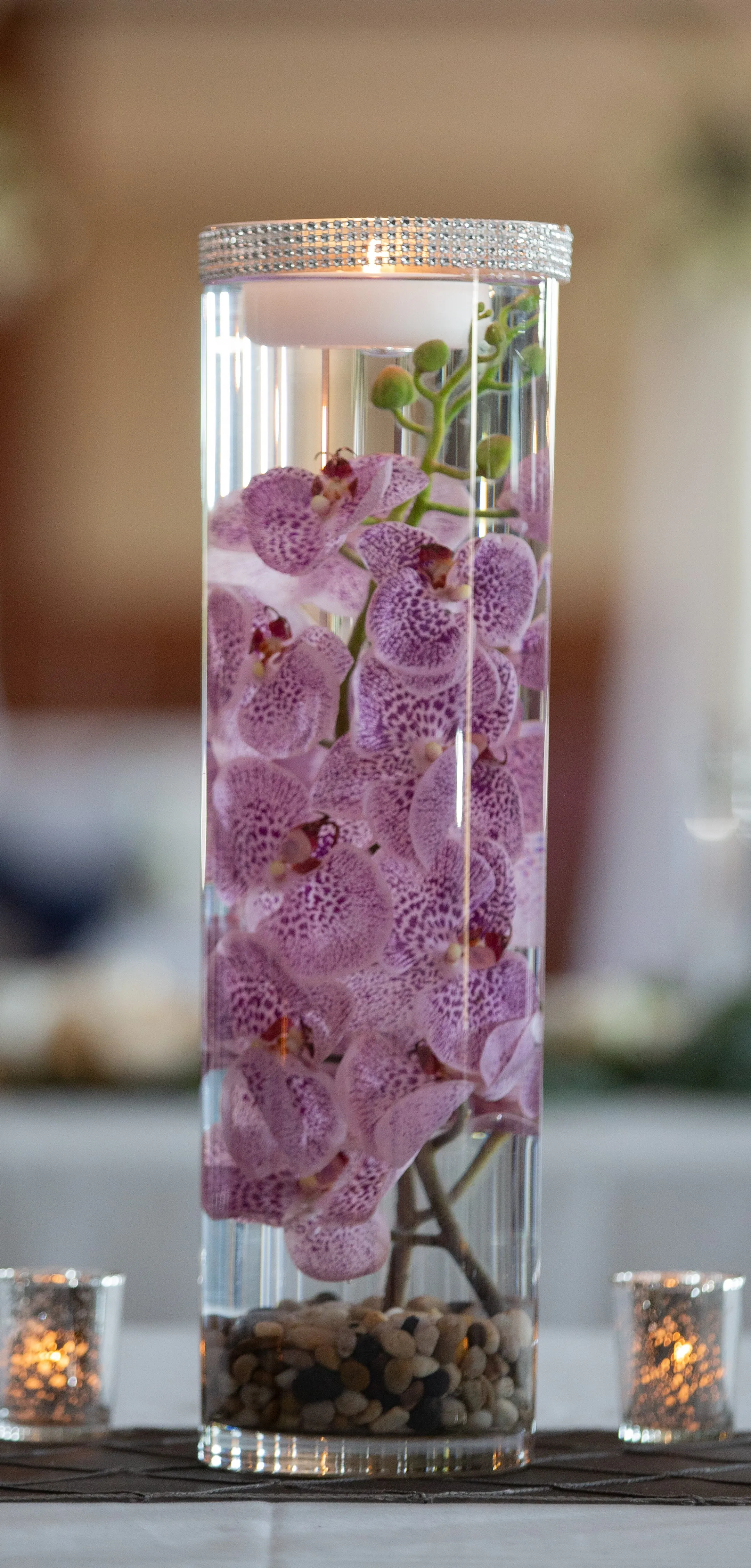 Tall Round Clear Vases