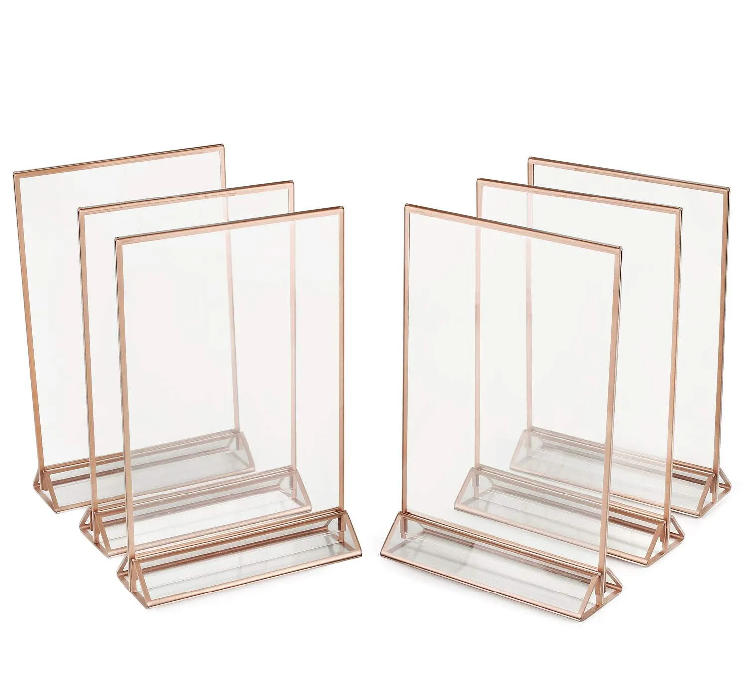 Rose Gold Table Number Frames