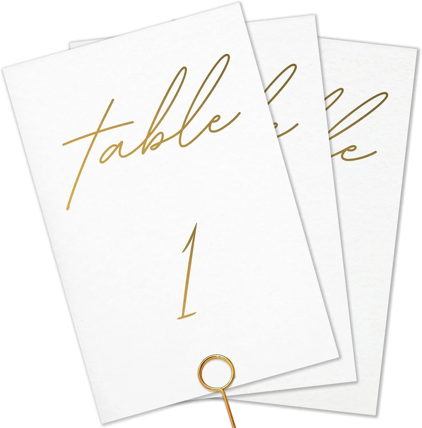 Table Numbers - Set Gold TBD