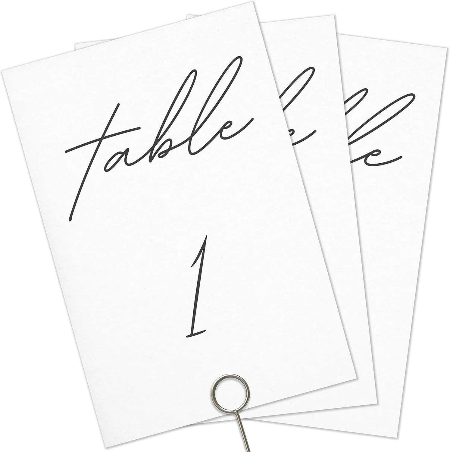 Table Numbers - Black Set 9
