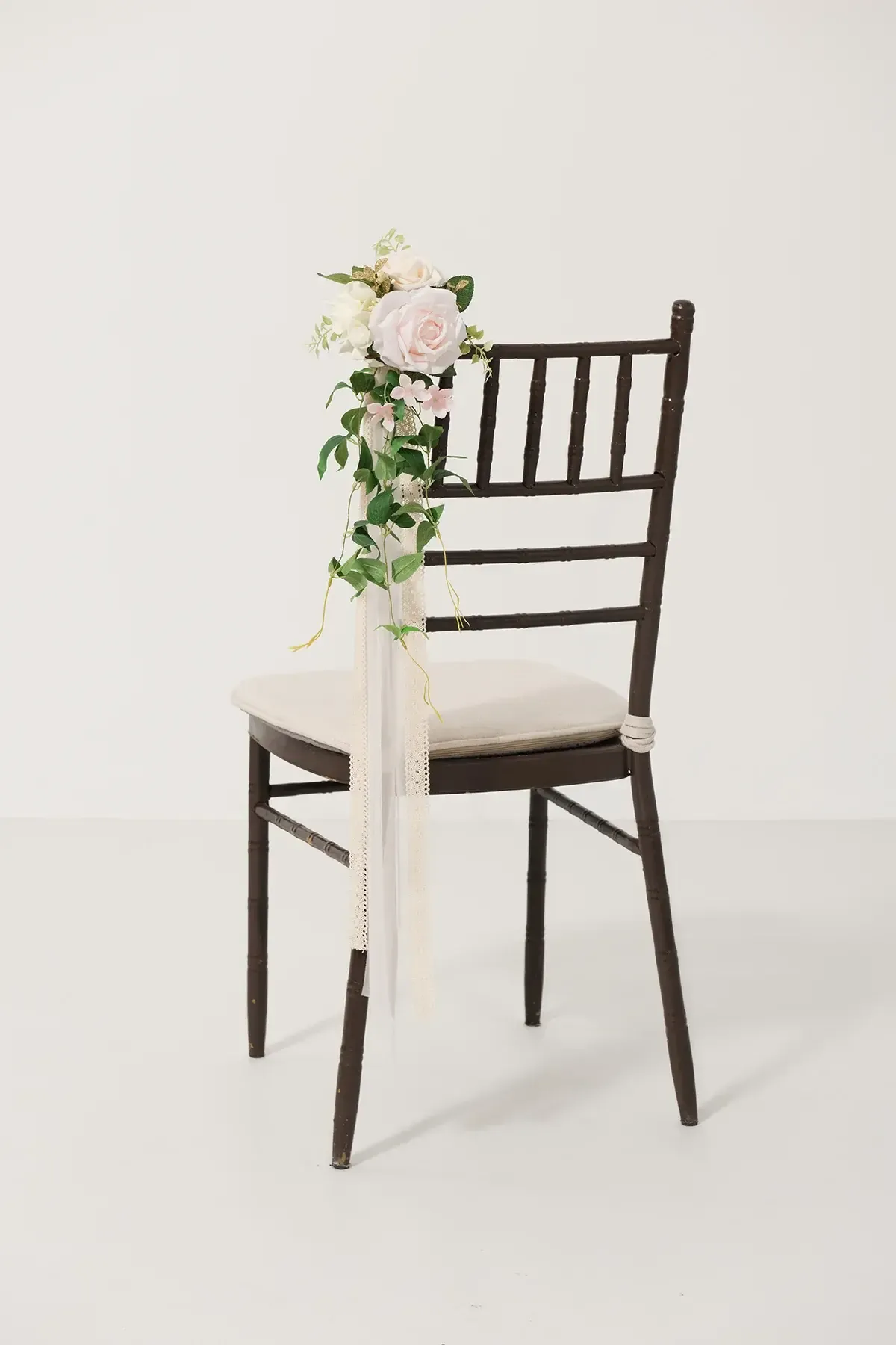 Blush and Cream Aisle Flowers