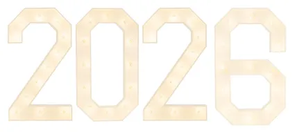3' Tall Marquee Numbers - 2026