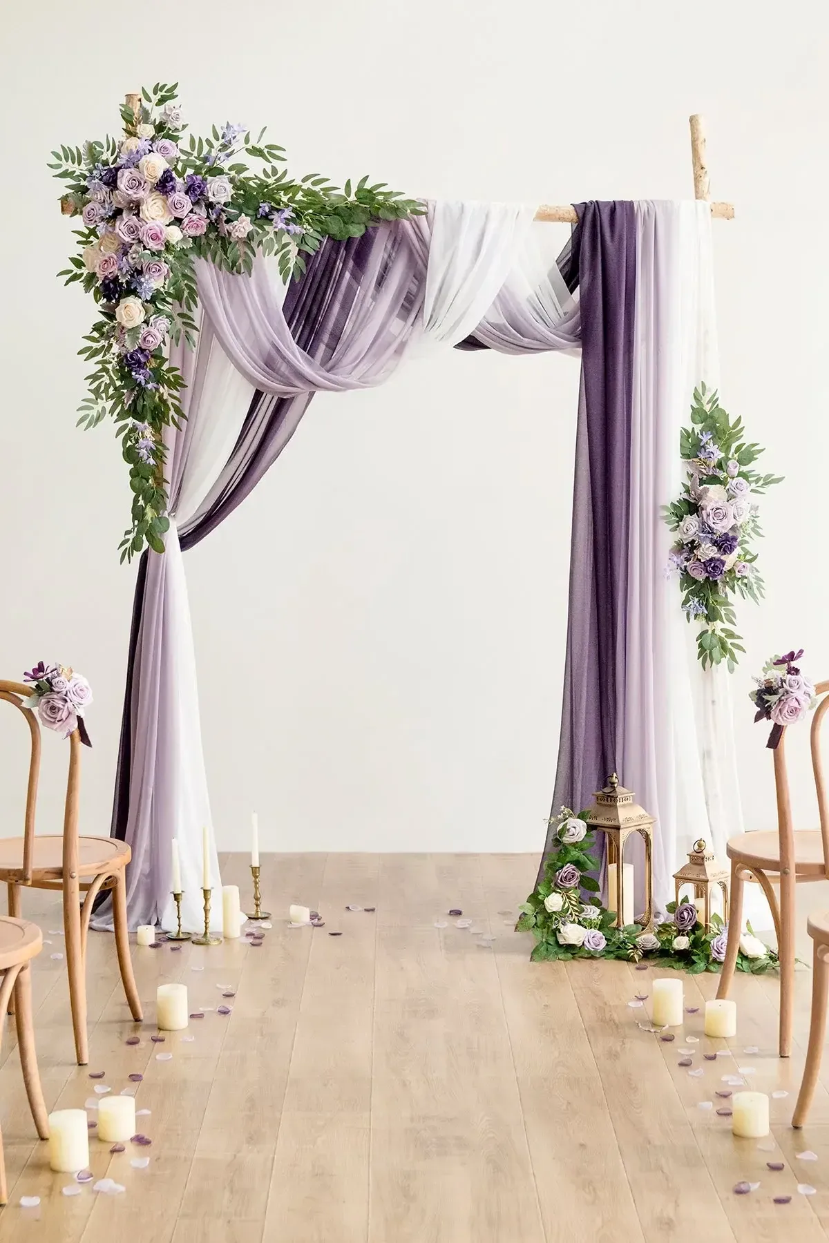 Lilac and Gold Arbor Florals