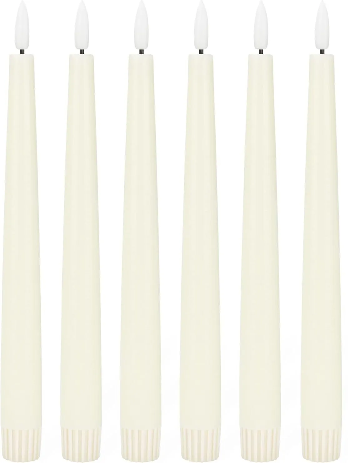Ivory LED Taper Candles