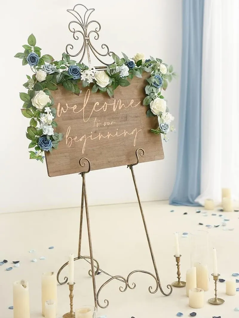 Dusty Blue and Navy Sign Garland