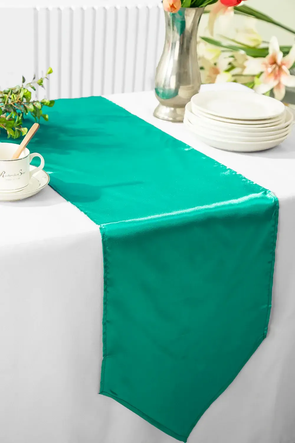 Jade Satin Table Runners