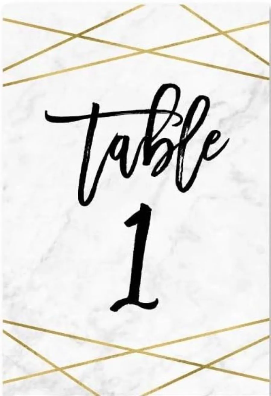 Table Numbers - Set 10