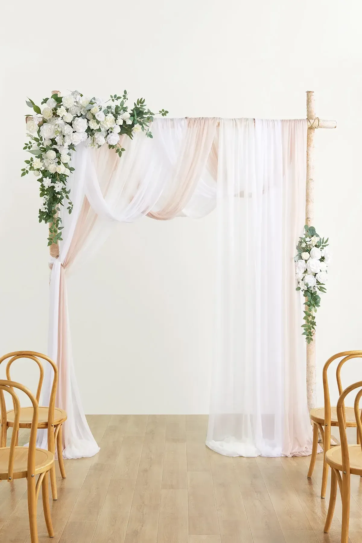 White and Nude Arbor Florals