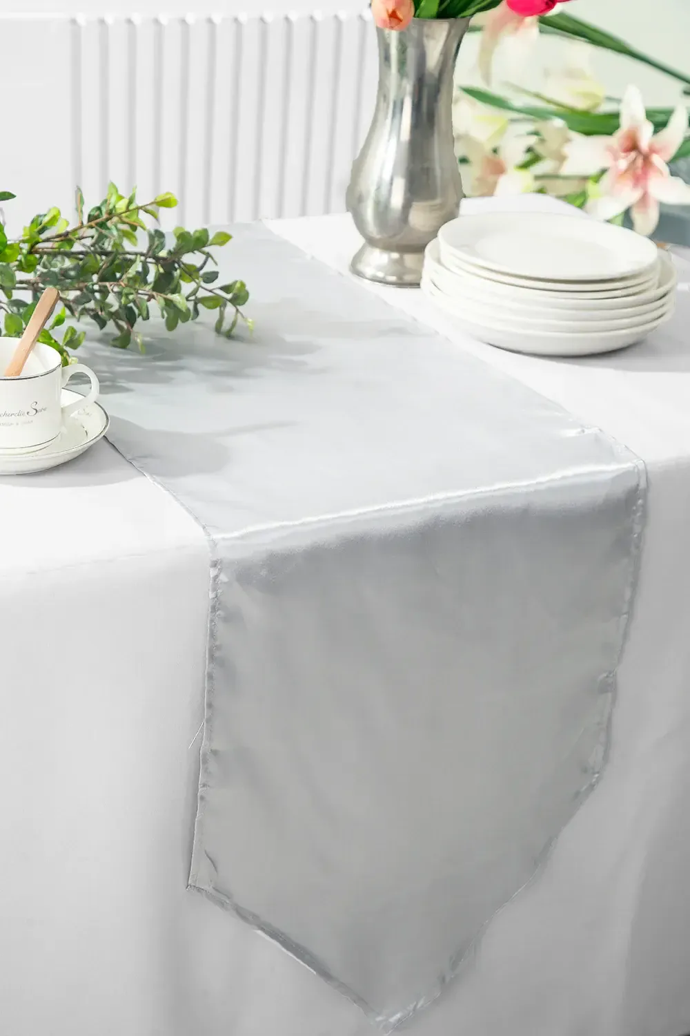 Platinum Satin Table Runners