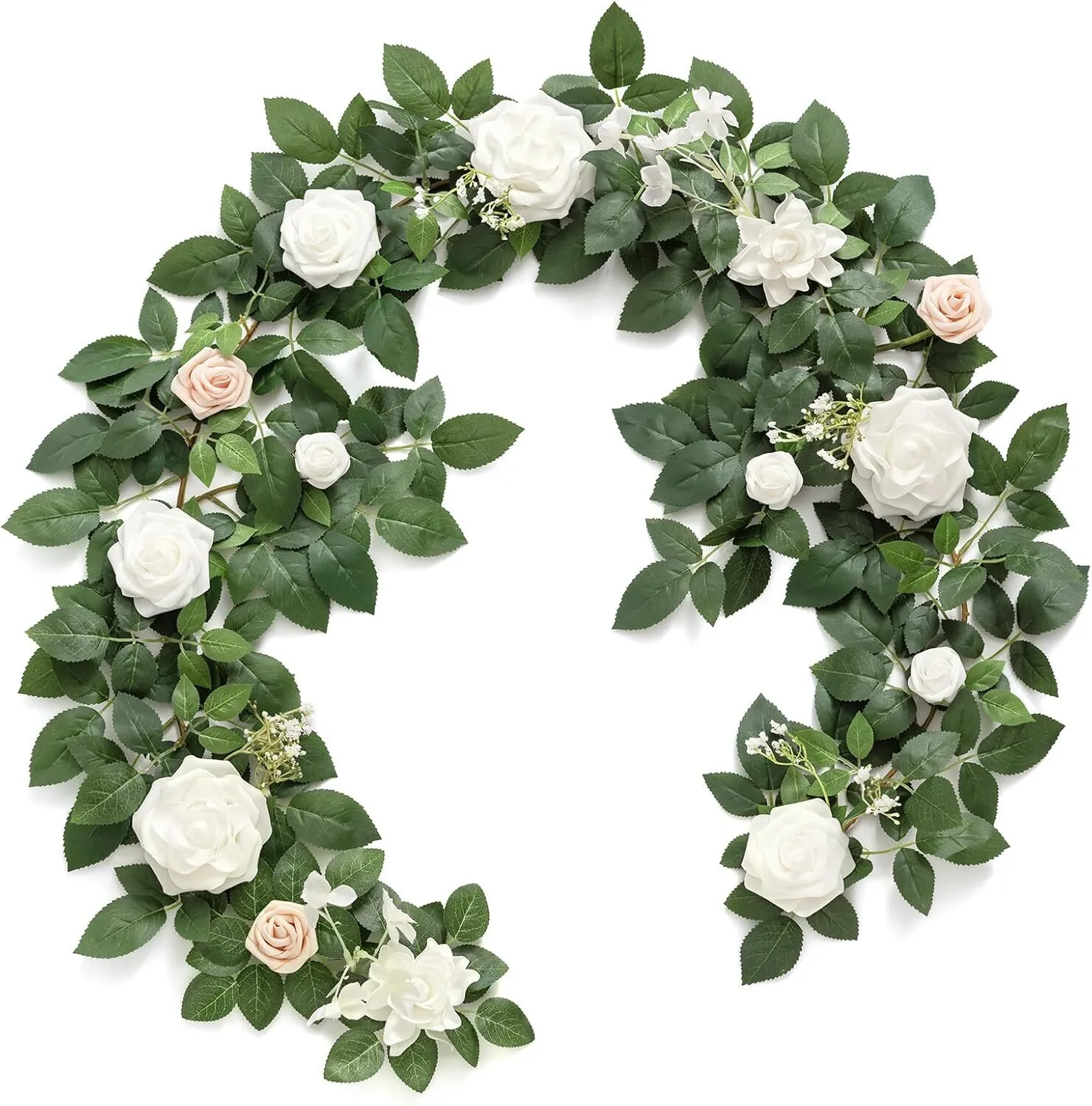 White Sign Garland