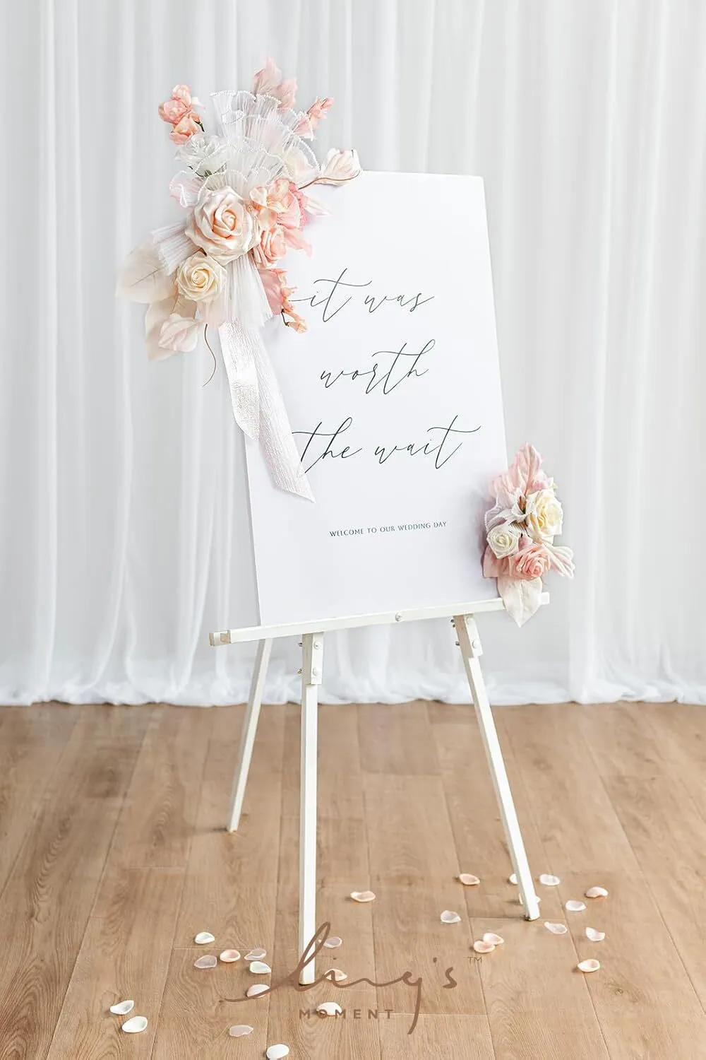 Blush and Pearl Sign Flowers