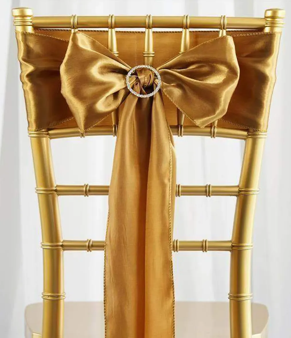 Dark Gold Satin Sashes