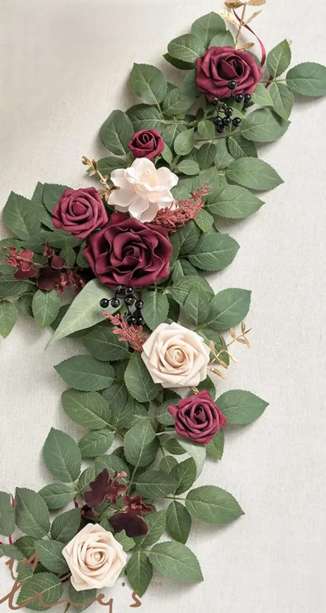 Marsala and Blush 2' Garland/Wreath
