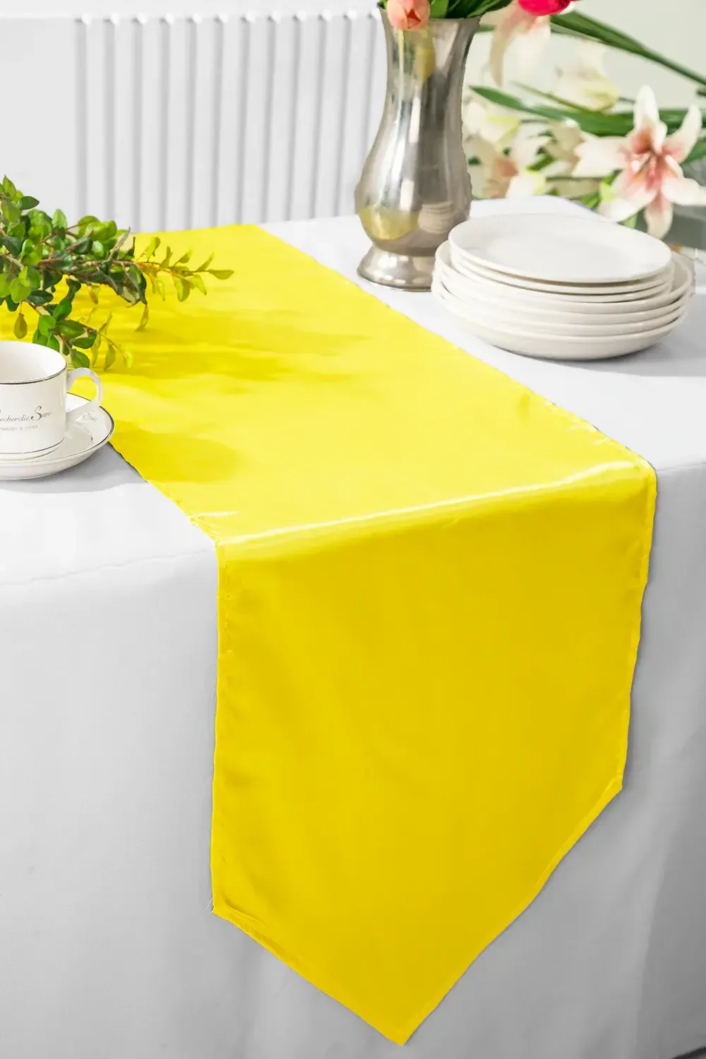 Canary Satin Table Runners