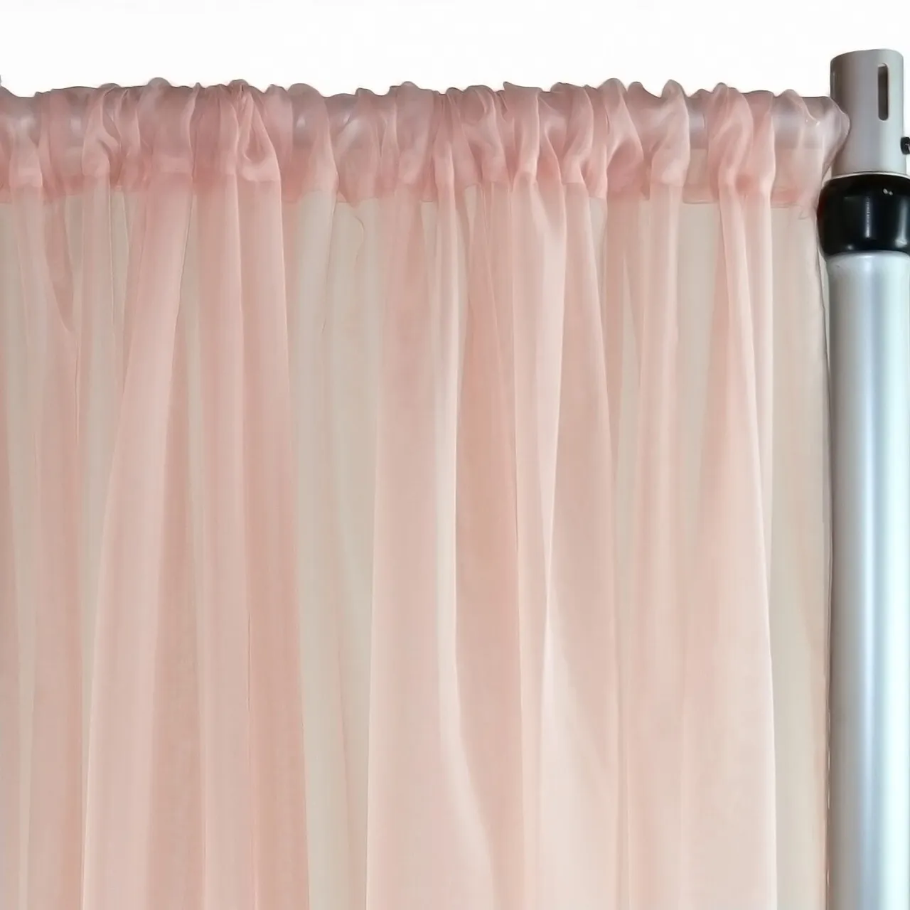 12' Blush Sheer Draping