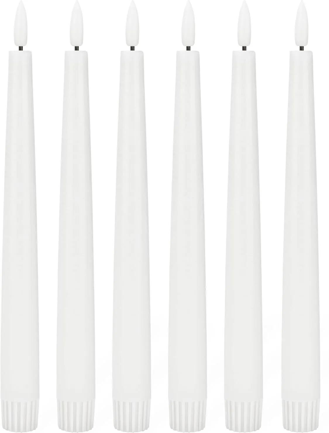 White LED Taper Candles