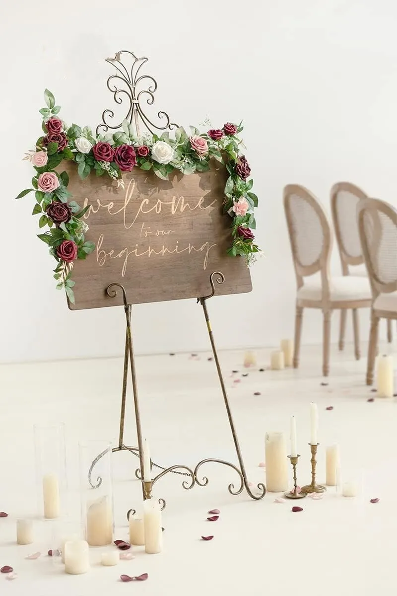 Marsala and Blush Sign Garland