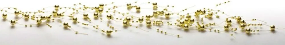 Shiny Gold Beaded Garland