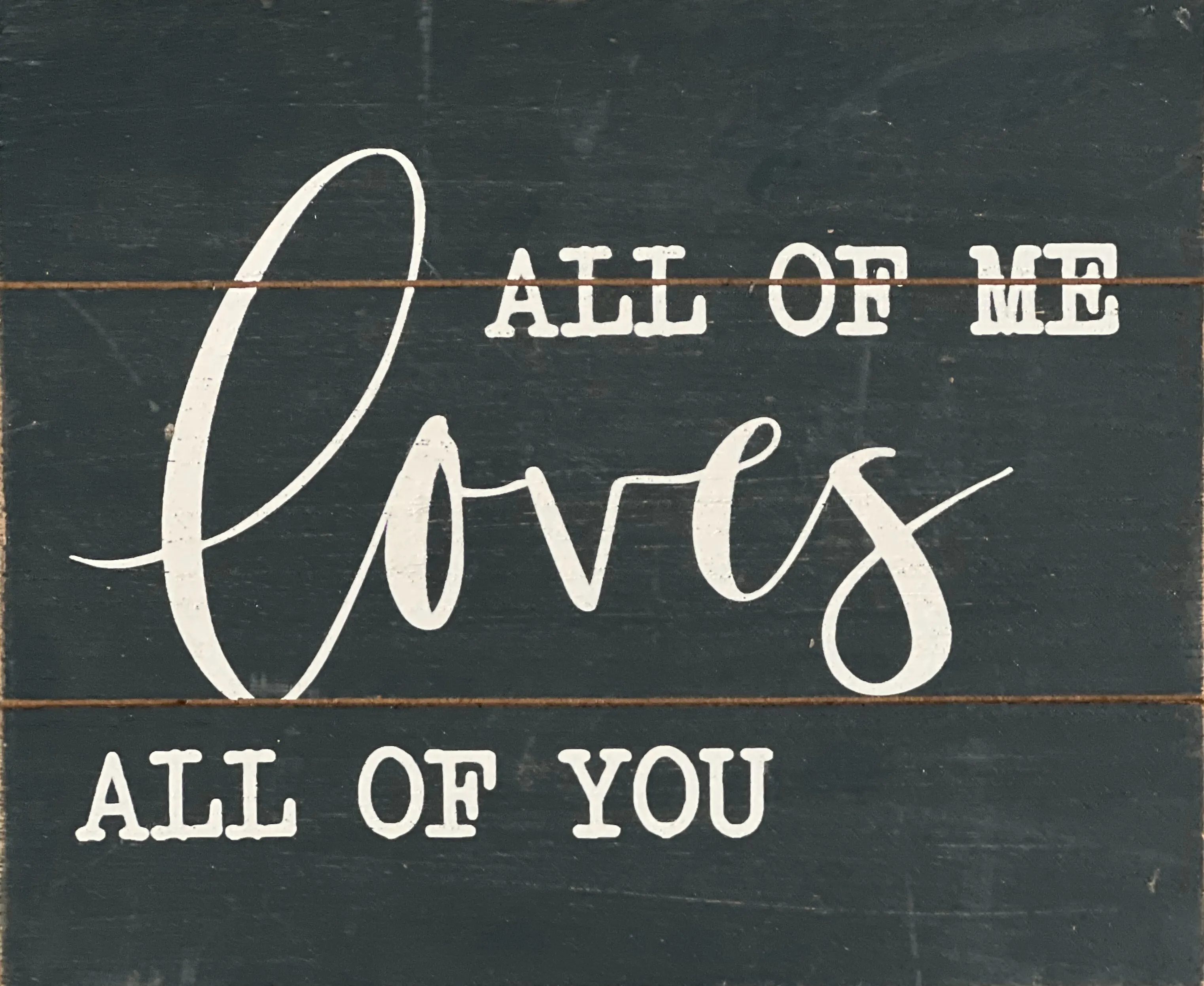 All of Me Loves Sign