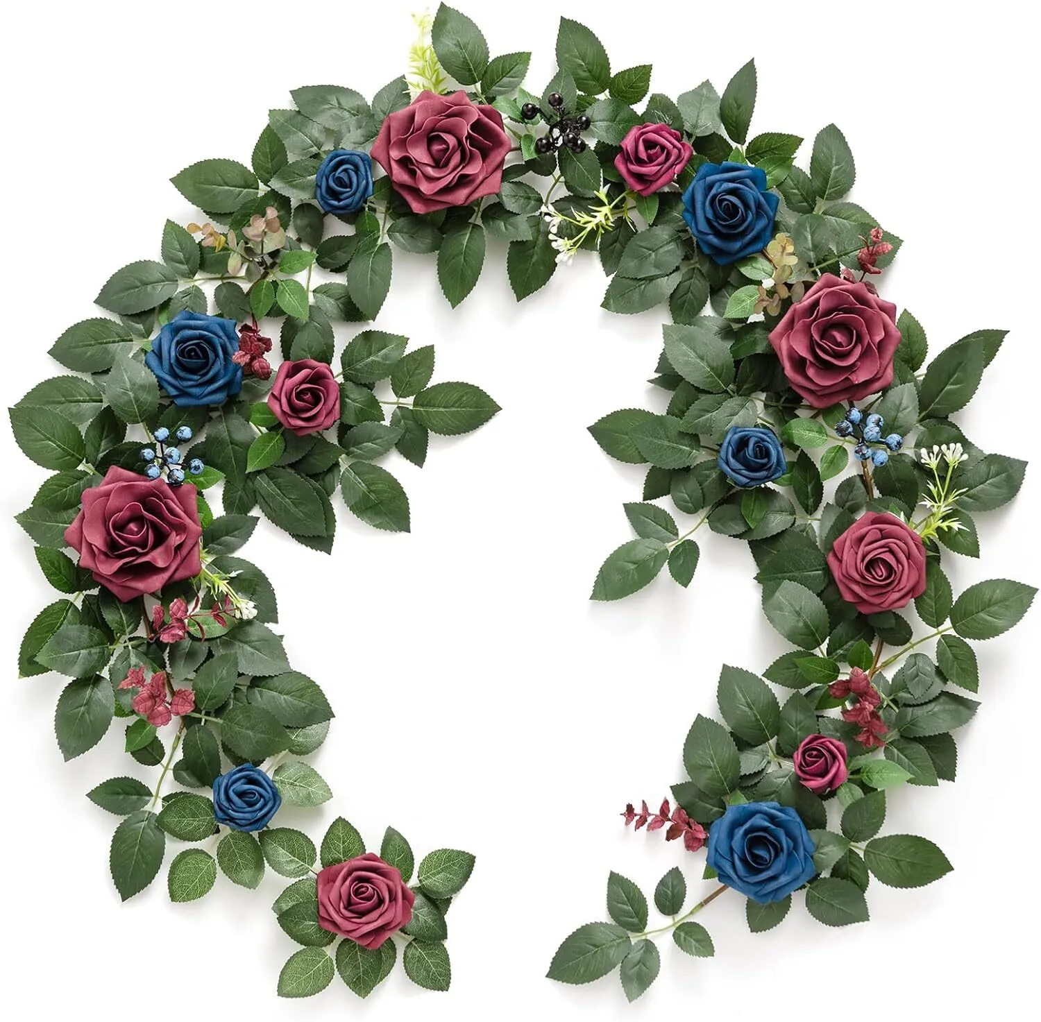 Burgundy and Navy Sign Garland