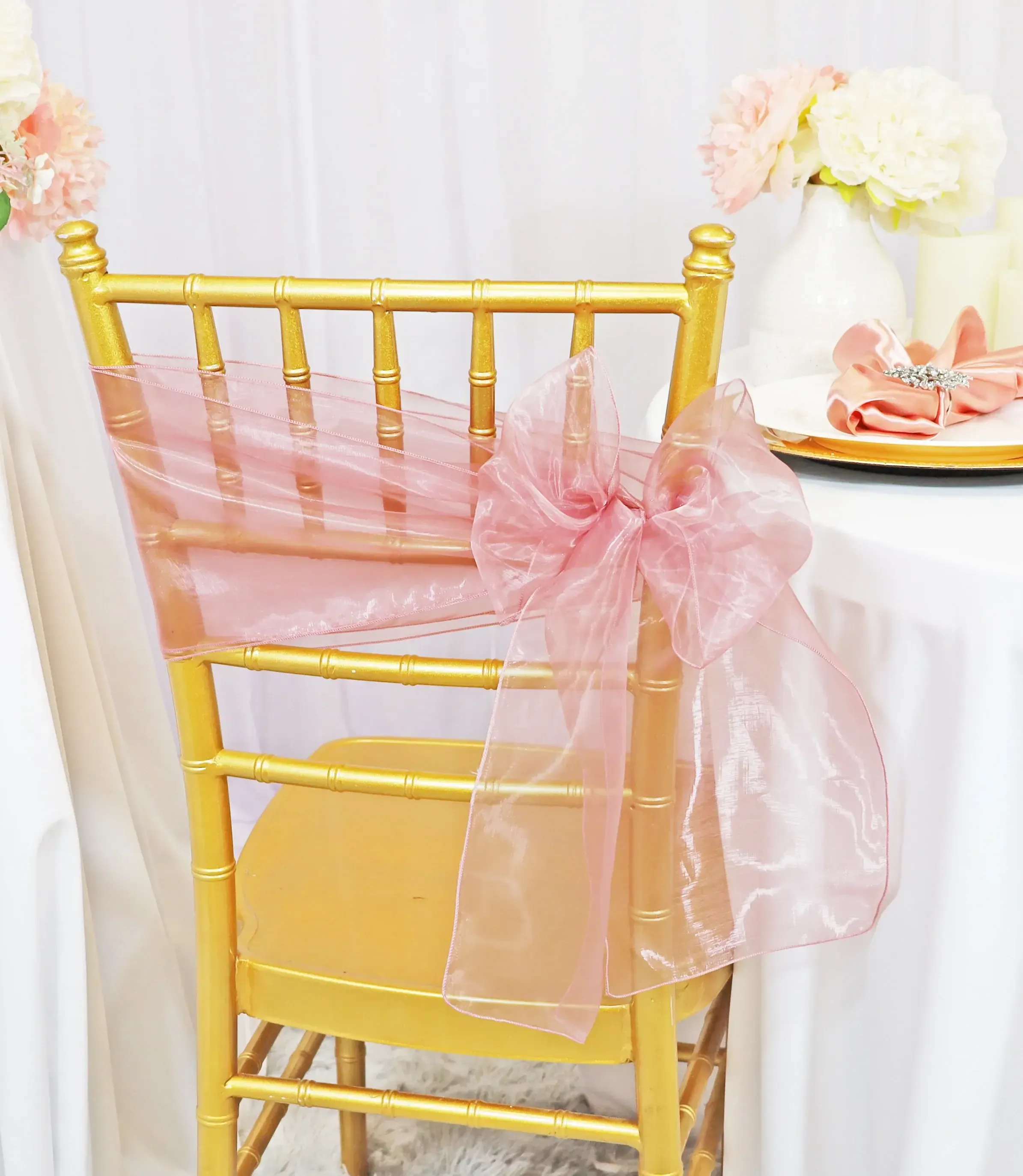 Rose Organza Sashes