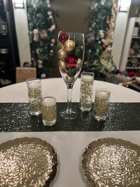 Wine Glass with Ornaments