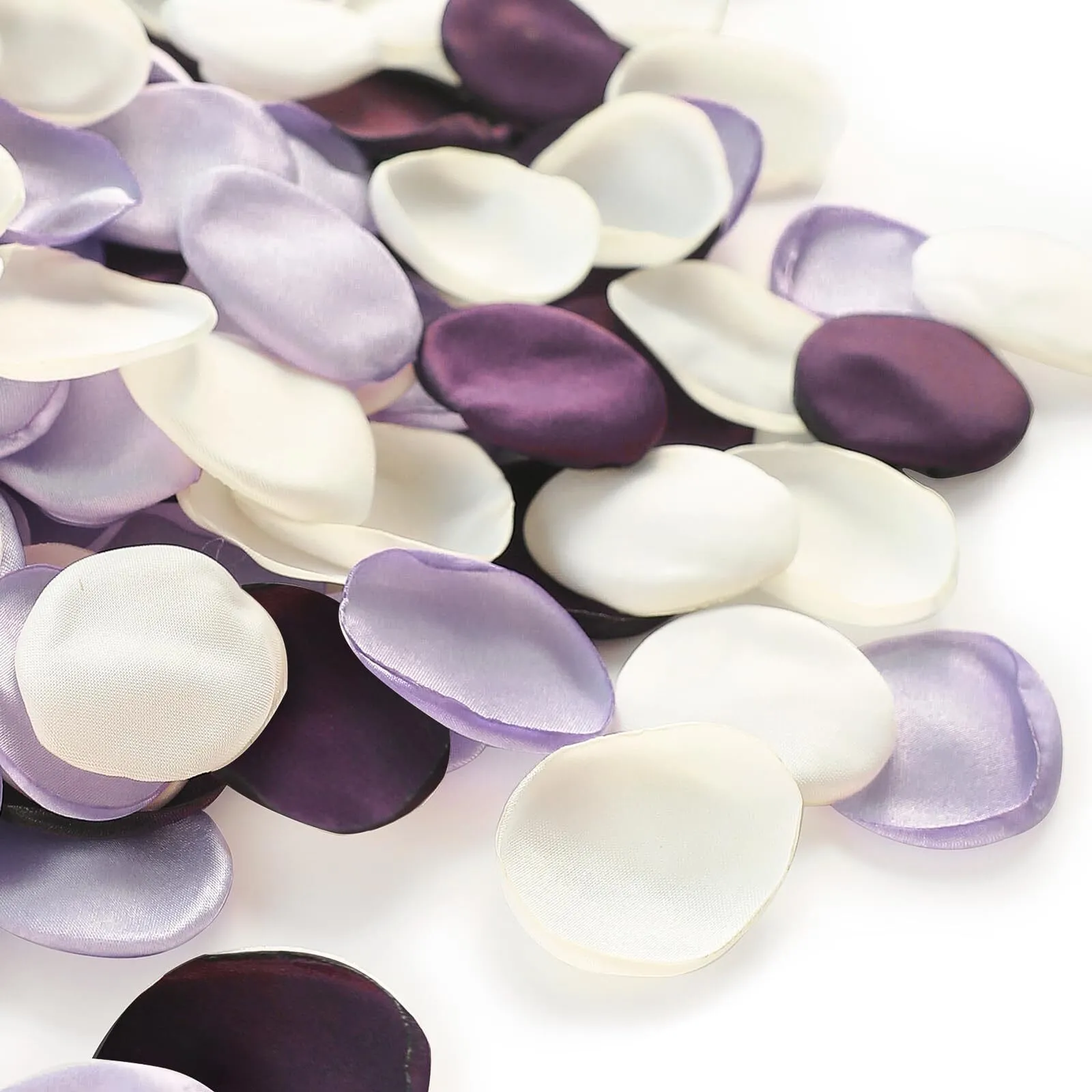 Lilac and Plum Silk Flower Petals