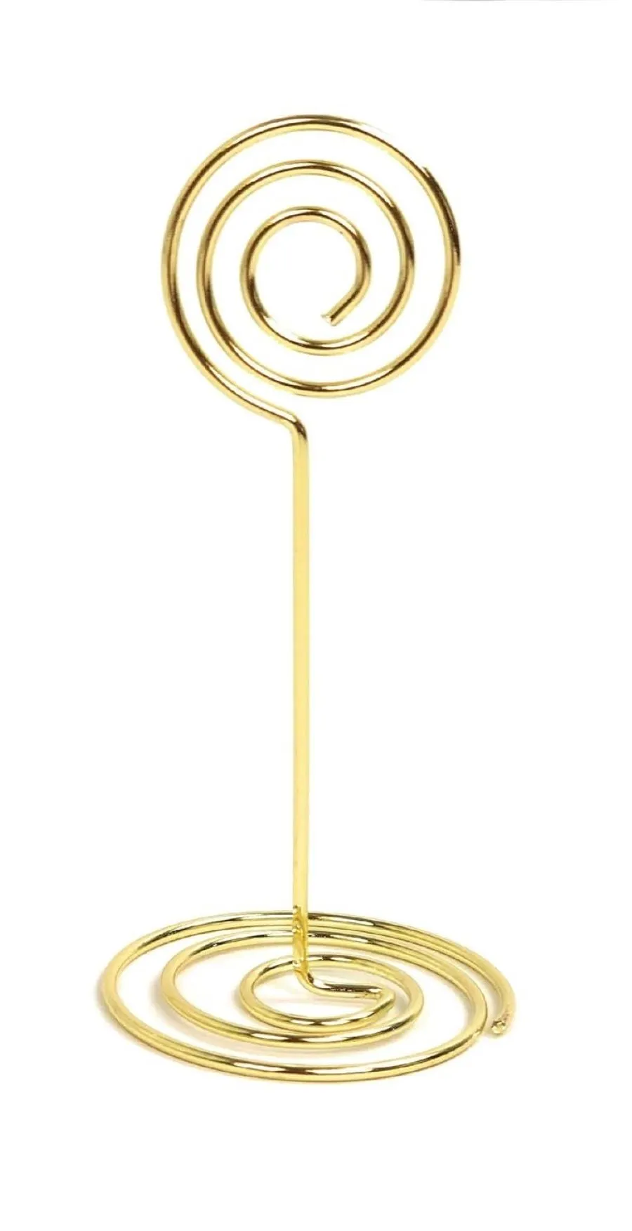 Gold Spiral Table Number Holder