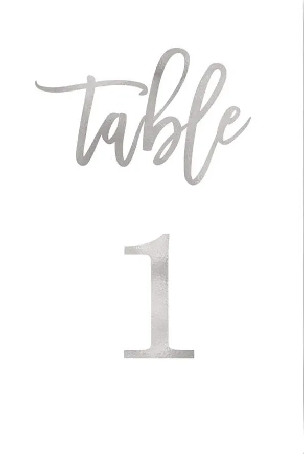 Table Numbers - Set 24