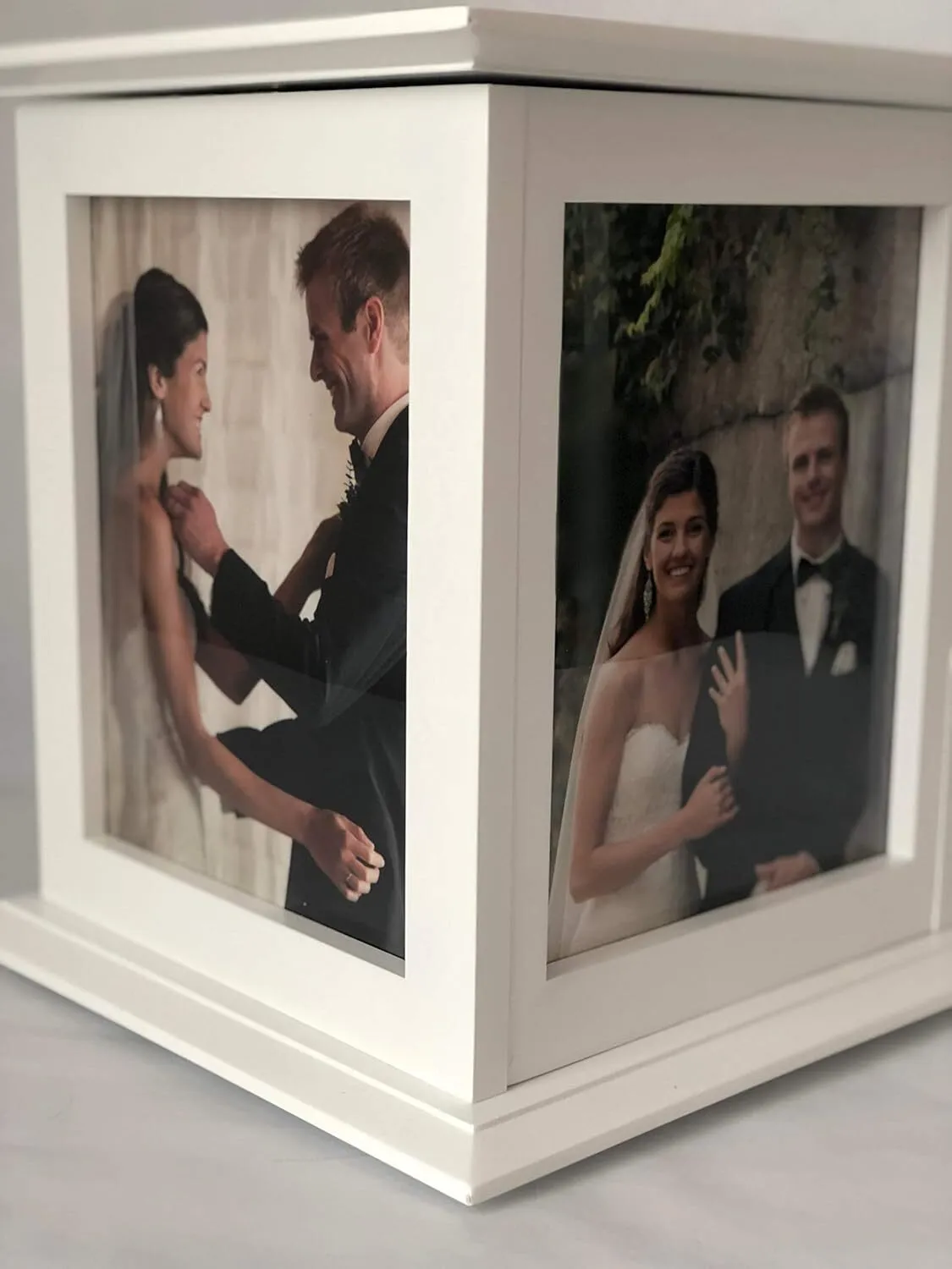 White photo card box