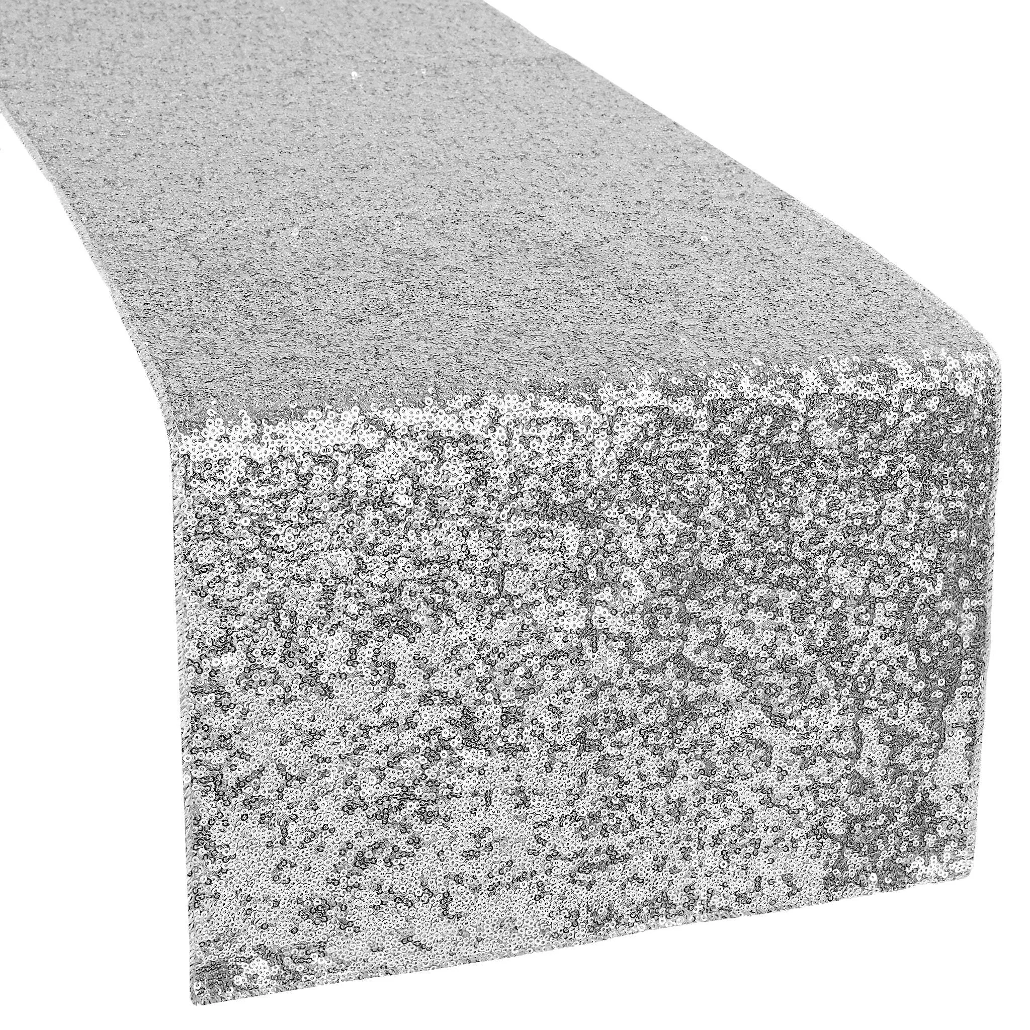 Silver Sequin Table Runners