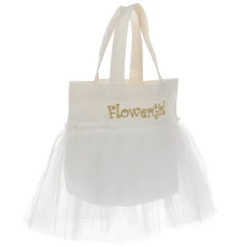 Flower girl basket-canvas