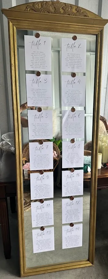 Tall Slim Gold Mirror