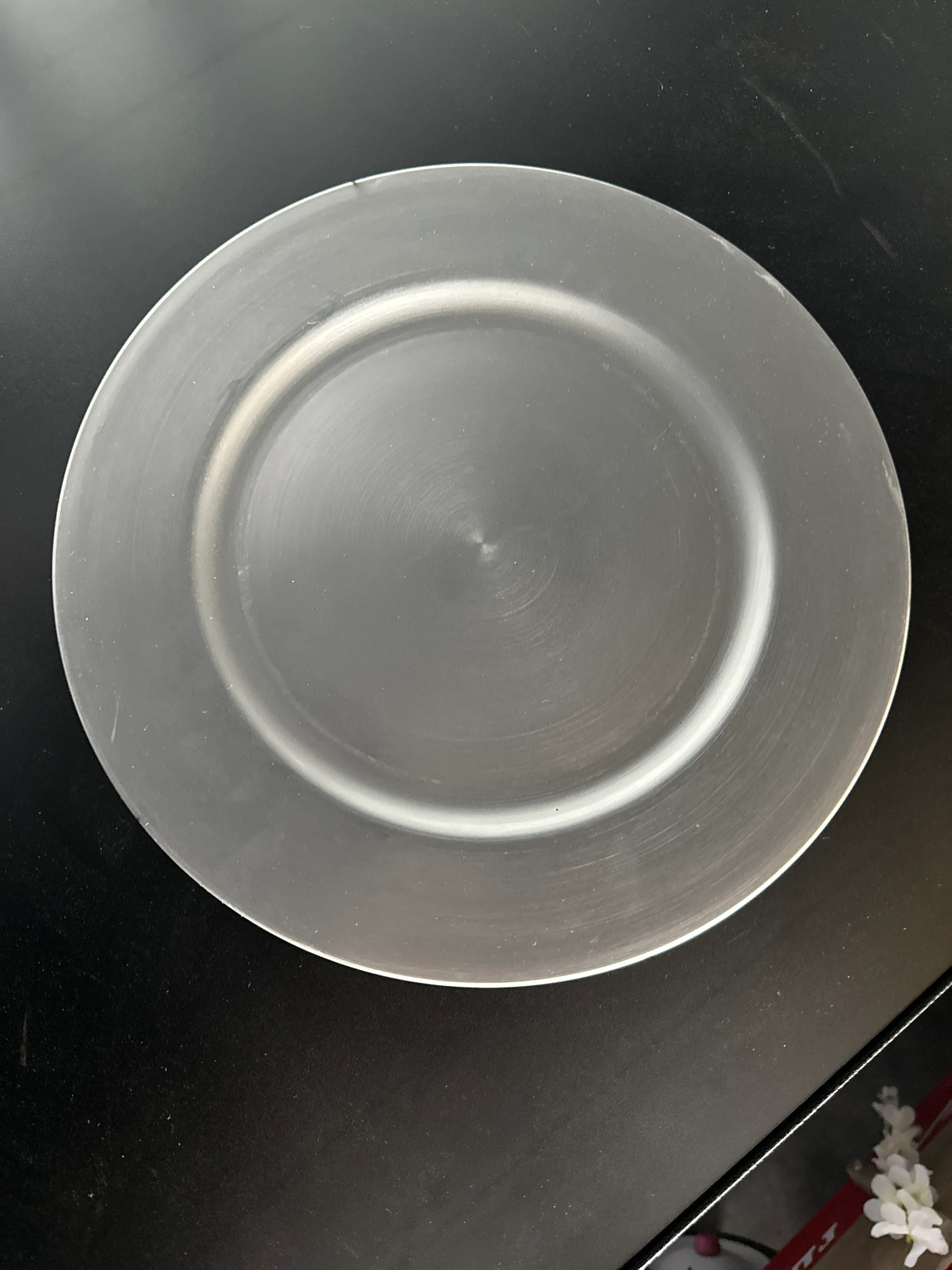 Charger-brushed silver