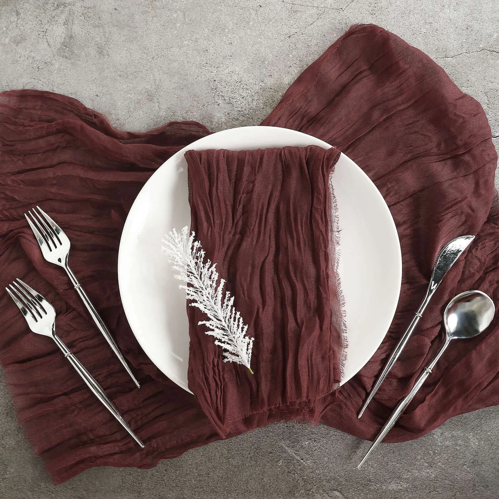 Gauze Napkin-Burgundy