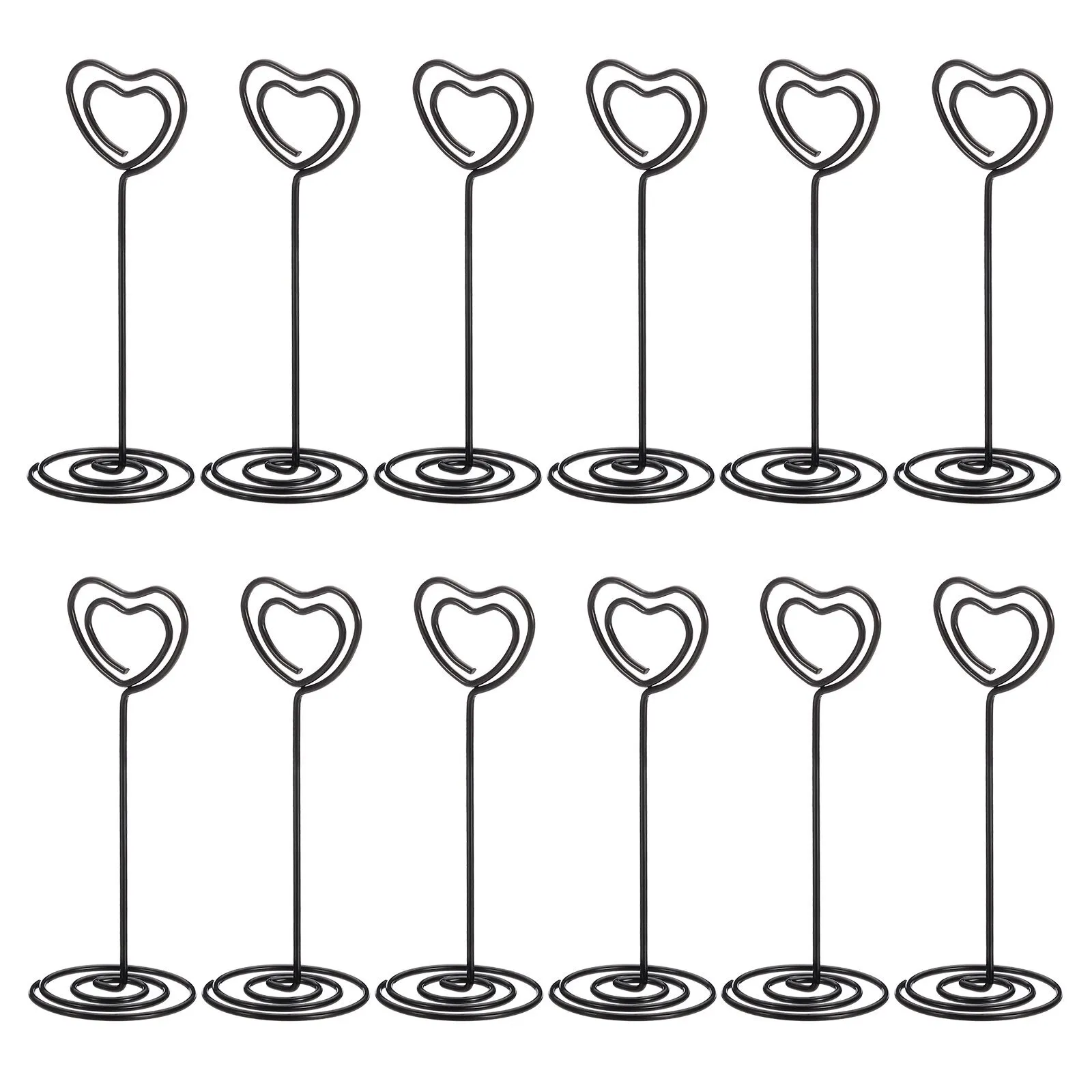 Short Heart Wire Number Holder