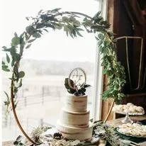 Catie-Gold Round Cake Stand Item # 1301