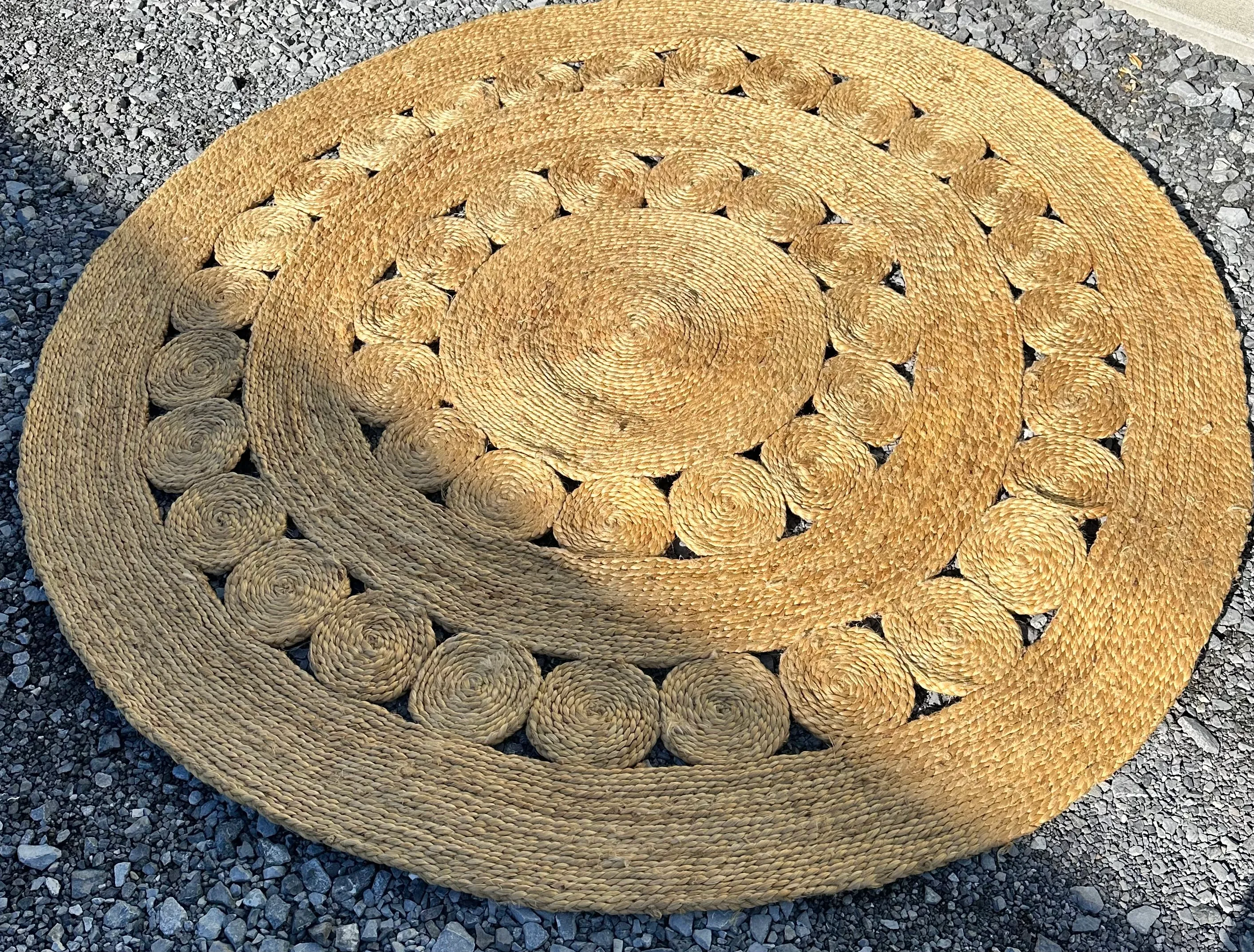 Round Natural Rug