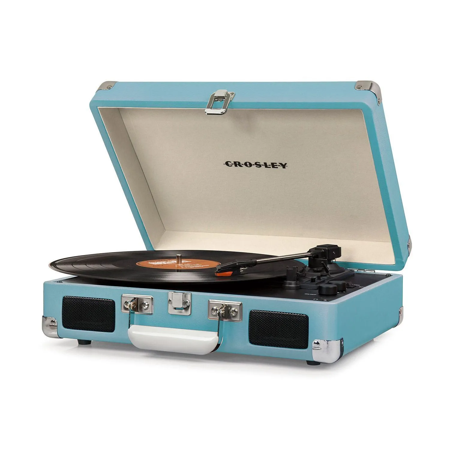 Record player-teal