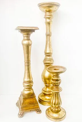 Pillar Candlestick-Gold-Short