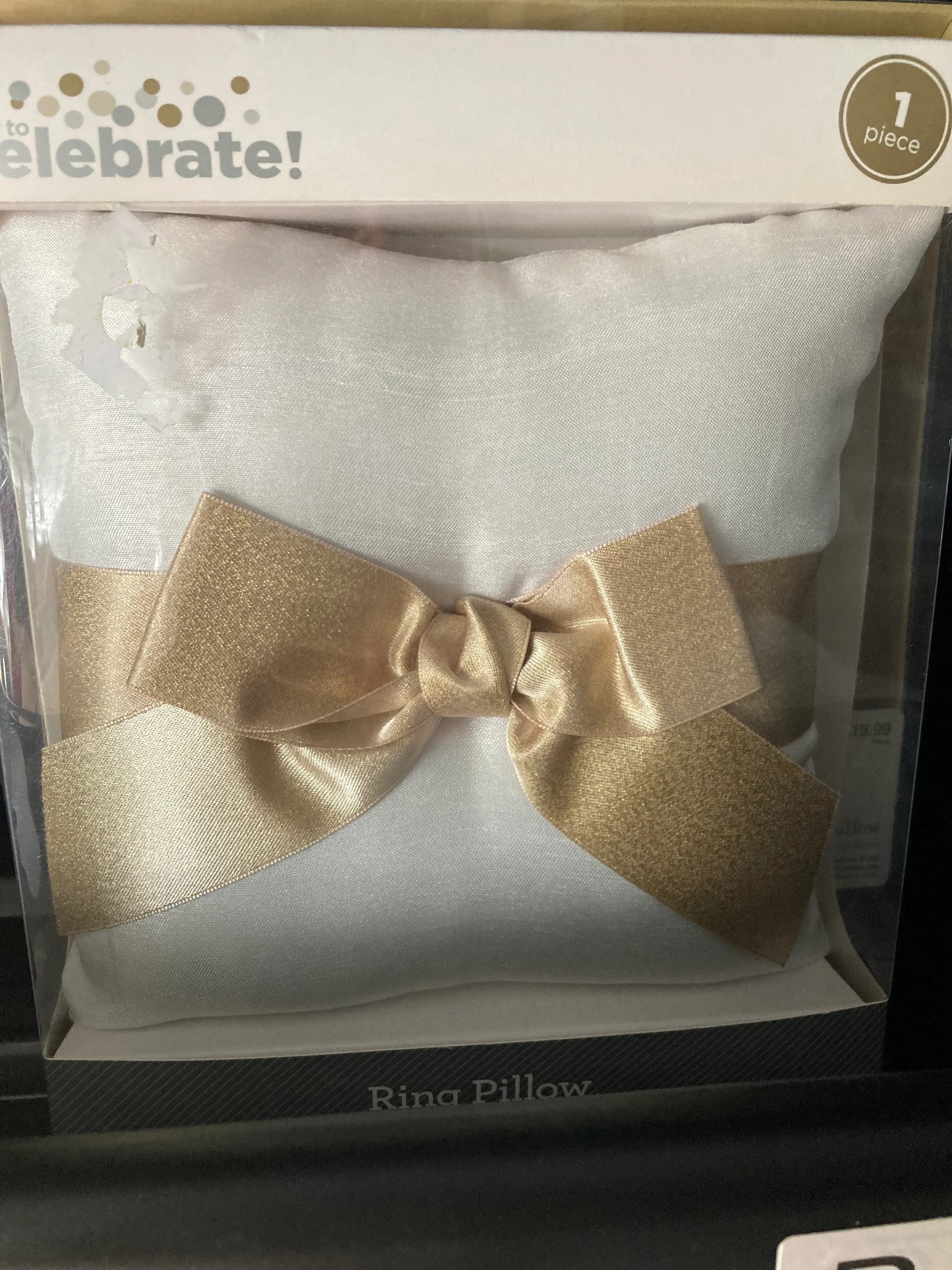 Ring Bearer Pillow-cream and tan