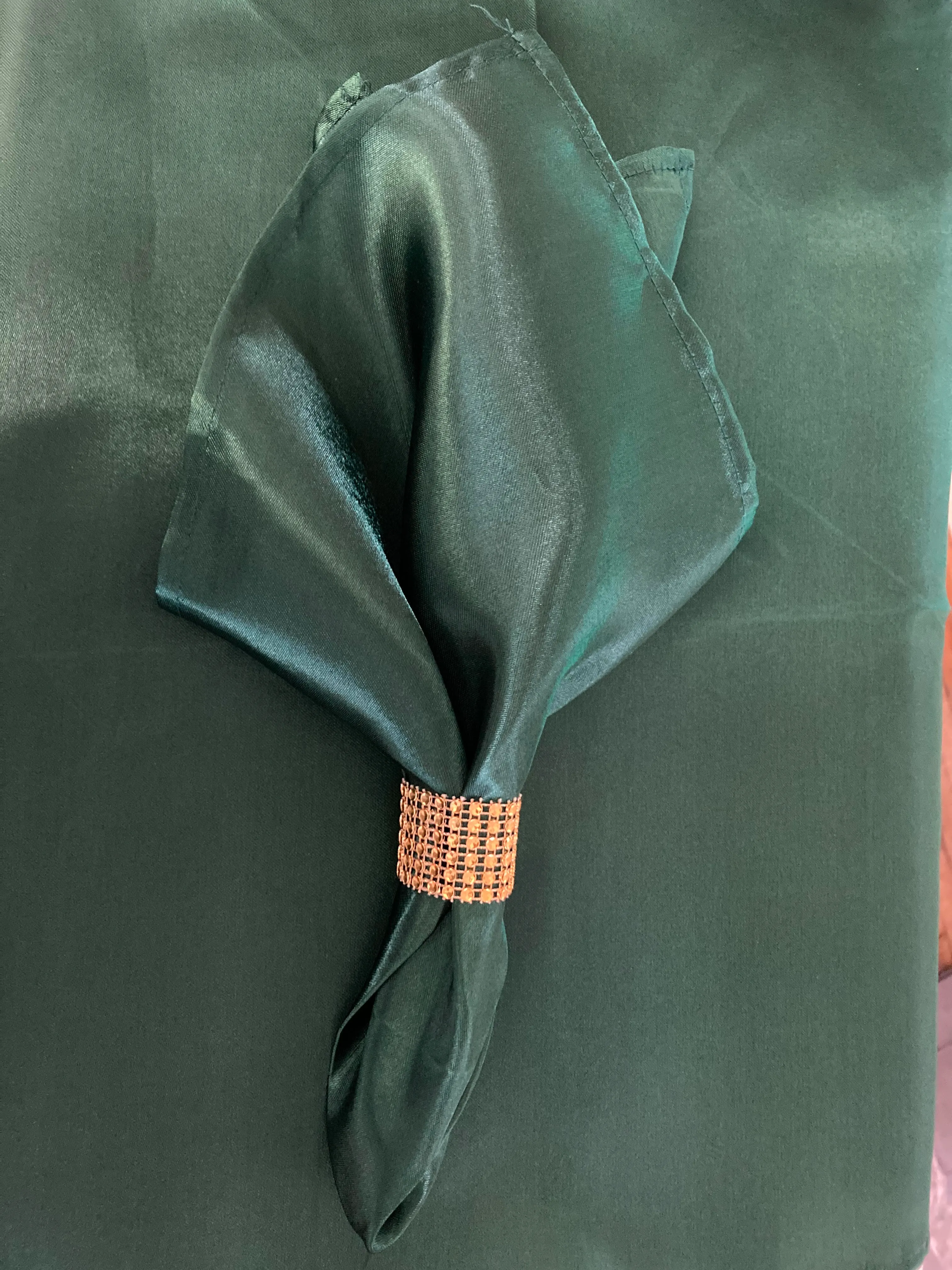 Napkin-Emerald Satin