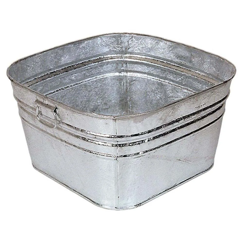 Square Galvanized Tub