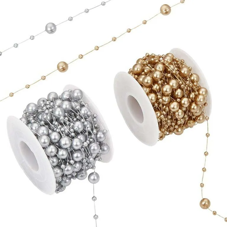 Gold bead strand decor-12’’