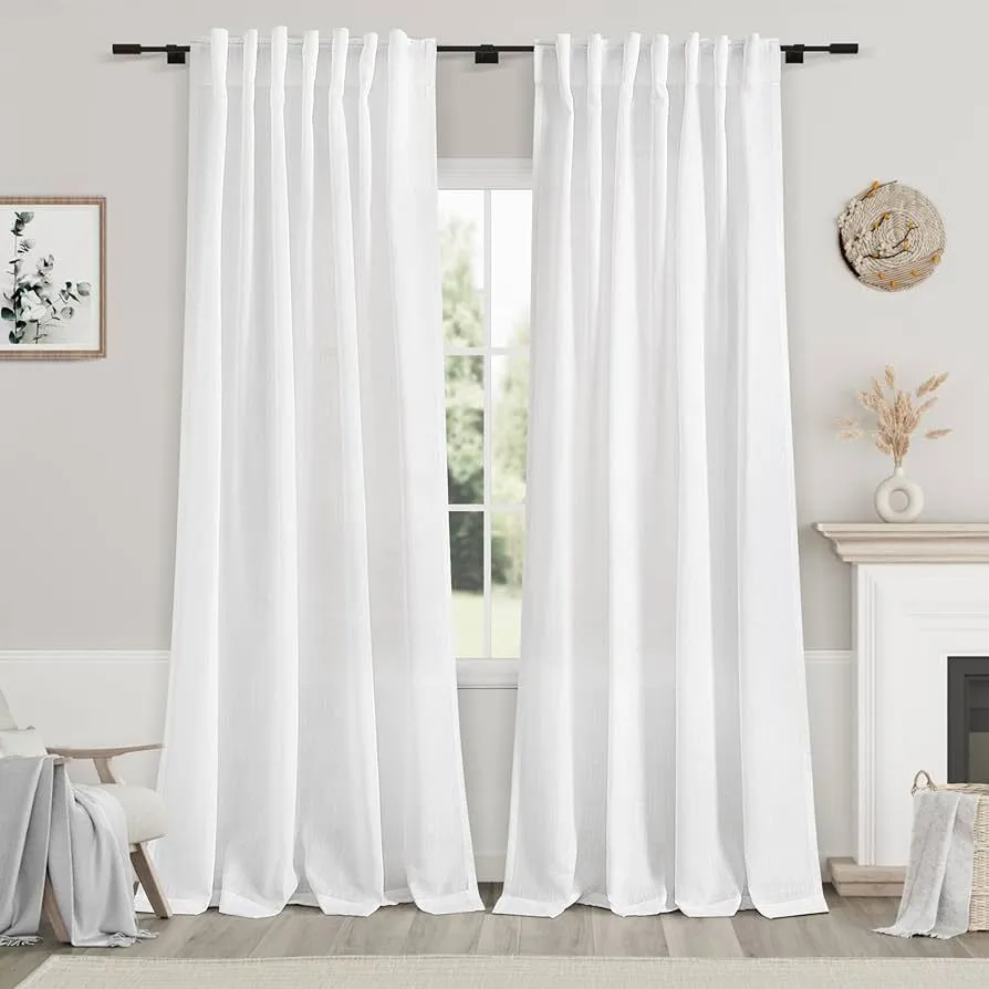 Curtain panel- 84’’-white