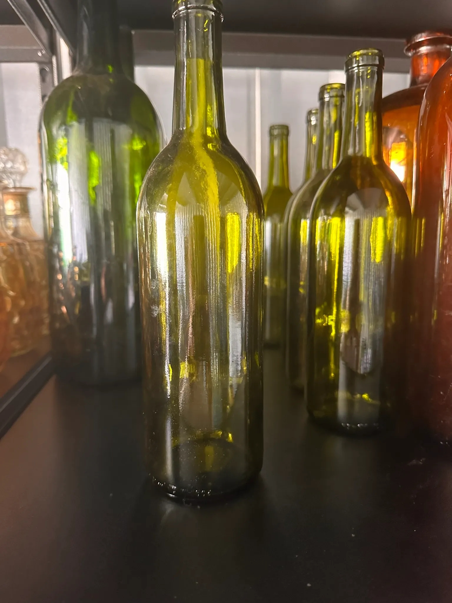 Green Wine Bottles