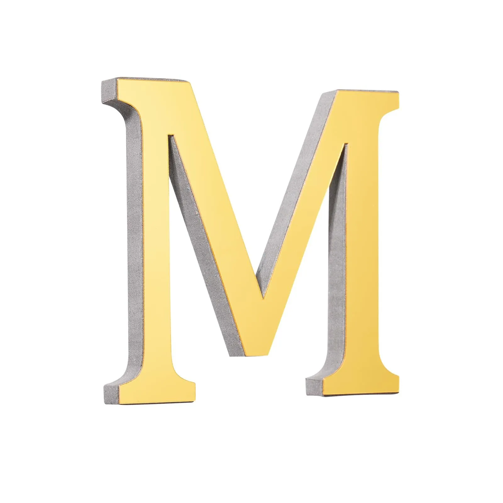 Galvanized Letter-M-gold