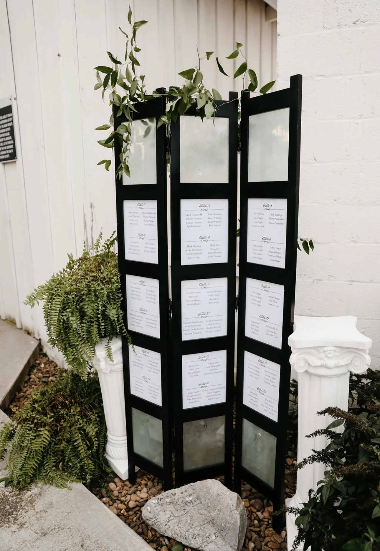 SEATING CHART DIVIDER STAND