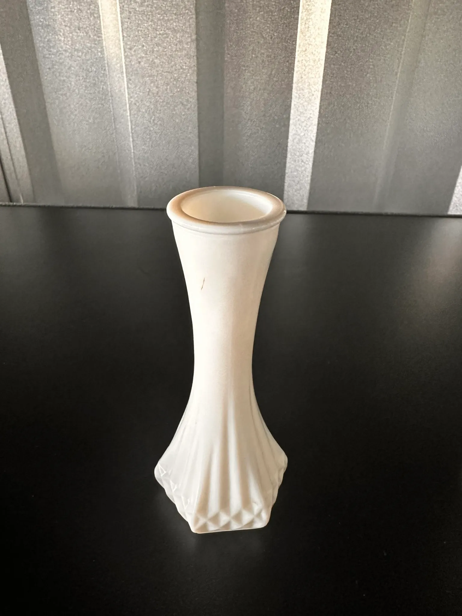 Bud Vase- Short Milk Glass